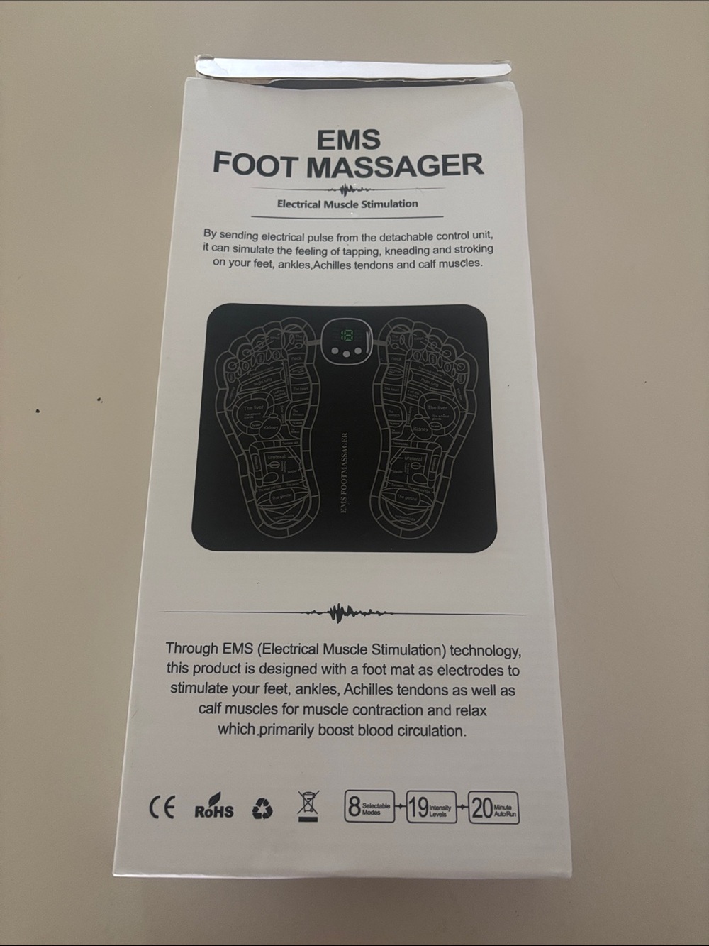 EMS Foot Massager Pad - Black